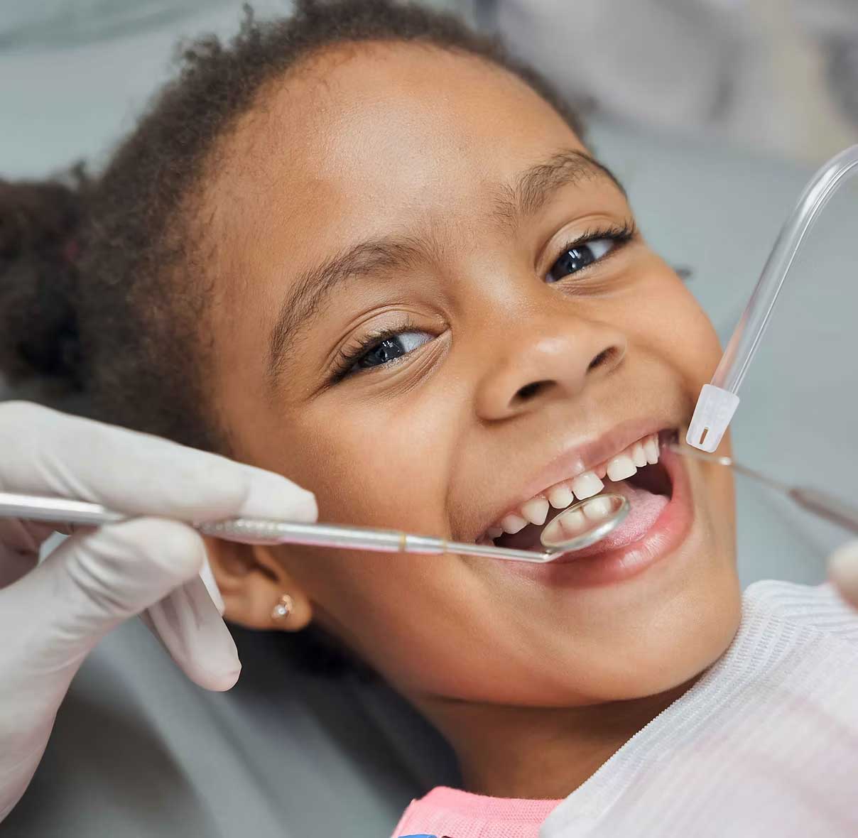 Child at the dentist