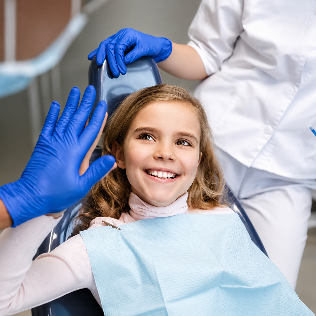 Child at the dentist