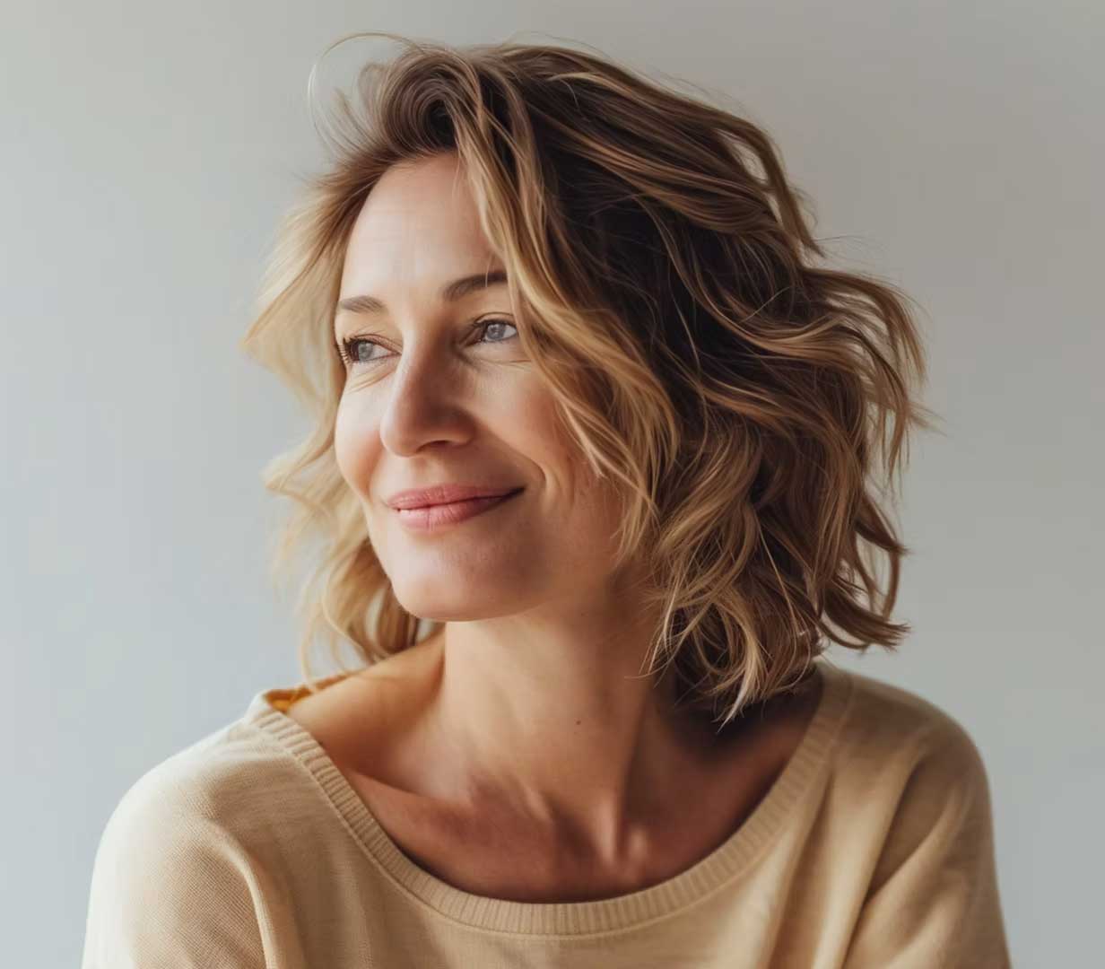 Smiling woman portrait